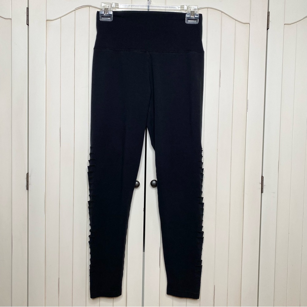 Aerie Black Leggings with Side Cutouts Medium